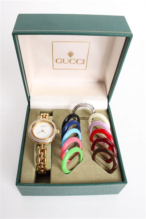 gucci bracelet watch boxed set